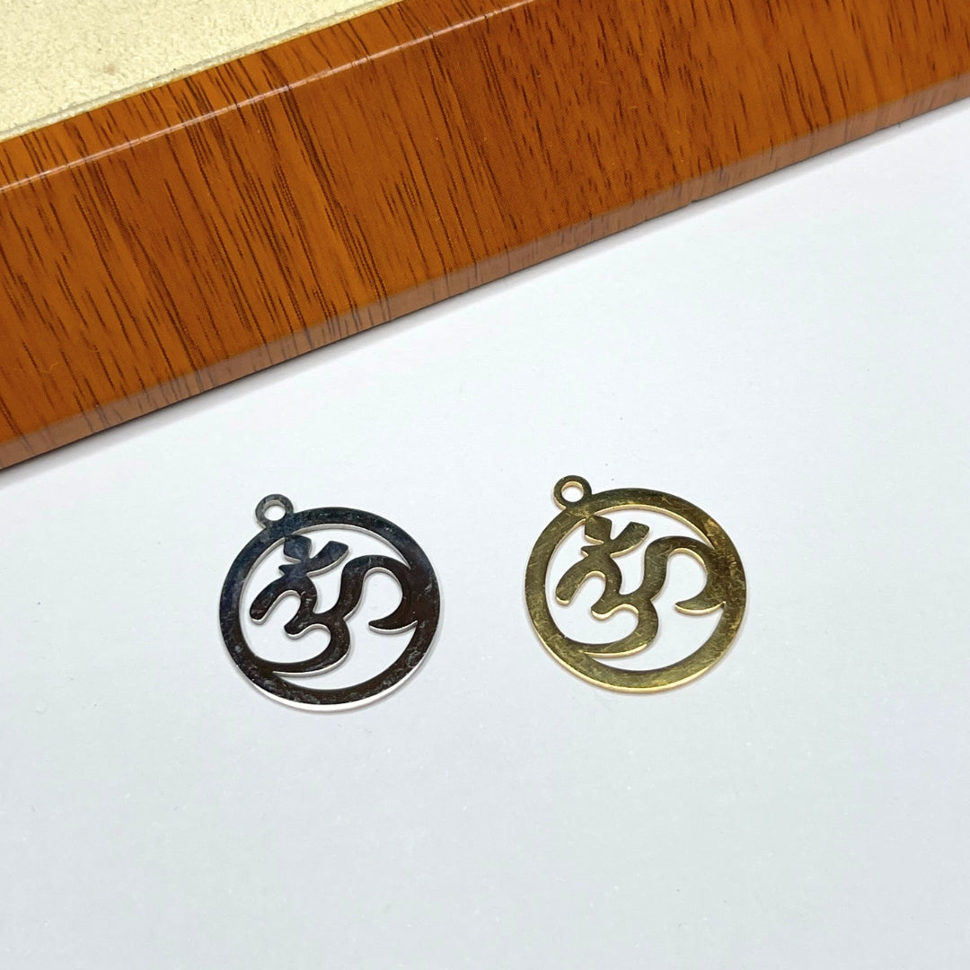Pendentif Aum Acier Inoxydable Doré/Argenté