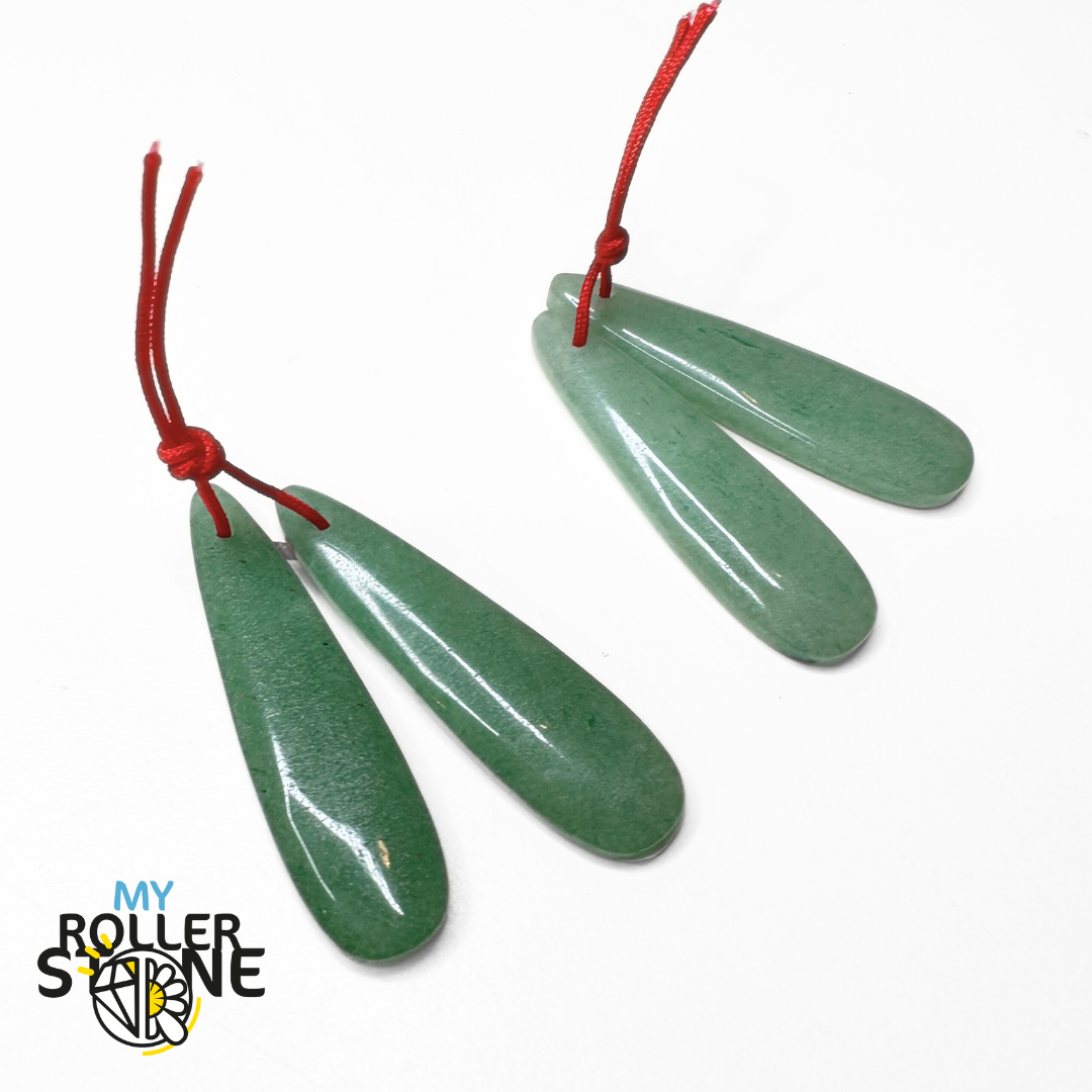 Pendentif Aventurine Verte Duo - Breloques et pendentifs