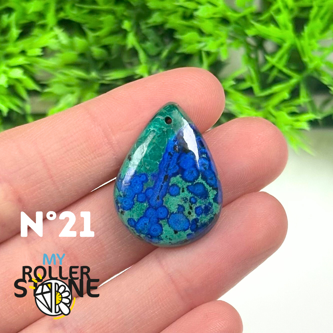 Pendentif Malachite Naturel Vert - Superbe Bijou Pierre Naturelle, Cadeau Inclus