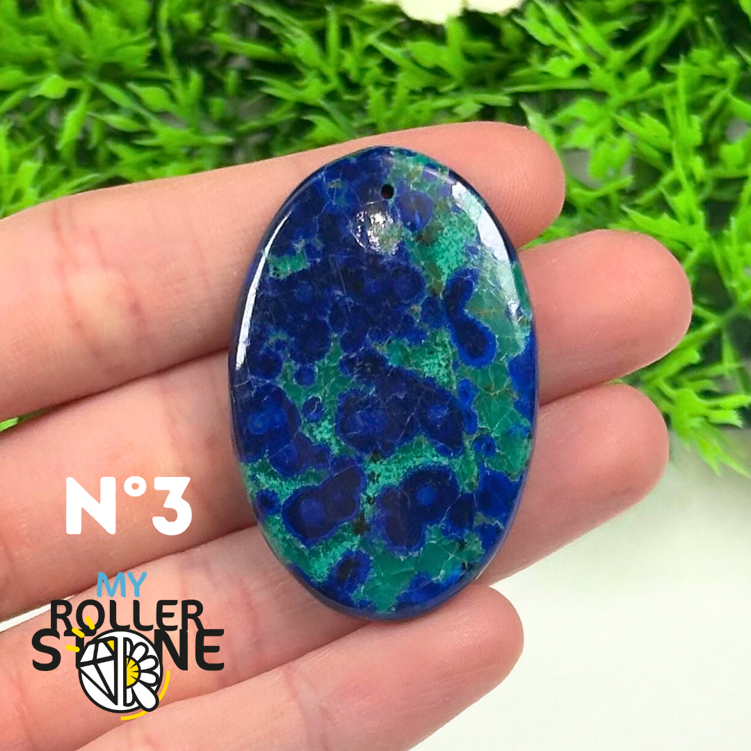 Pendentif Azurite Malachite 5A - 3 - Breloques et pendentifs