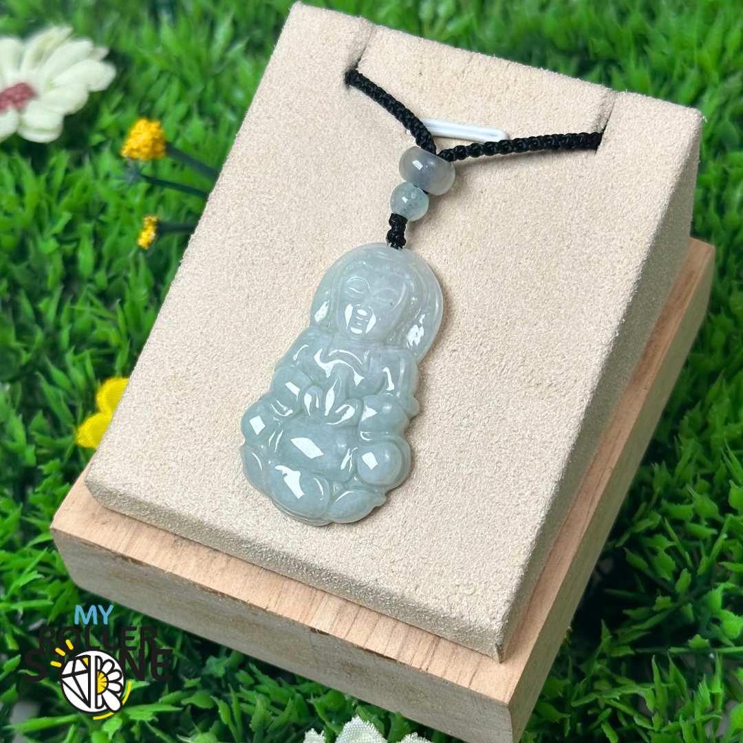 Pendentif Bouddha Jadeite Myanmar - Colliers