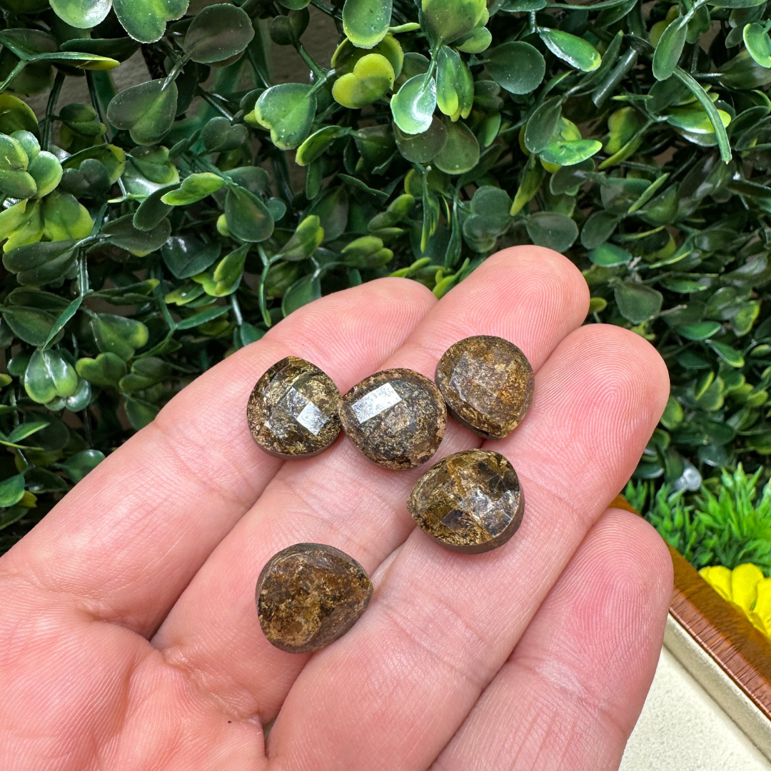 Pendentif Bronzite (Perçage latéral) - Perles