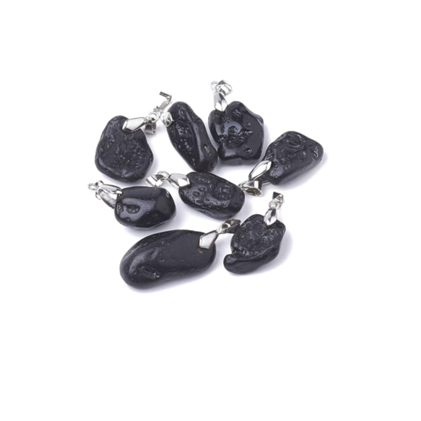 Pendentif brute Tektite - Breloques et pendentifs