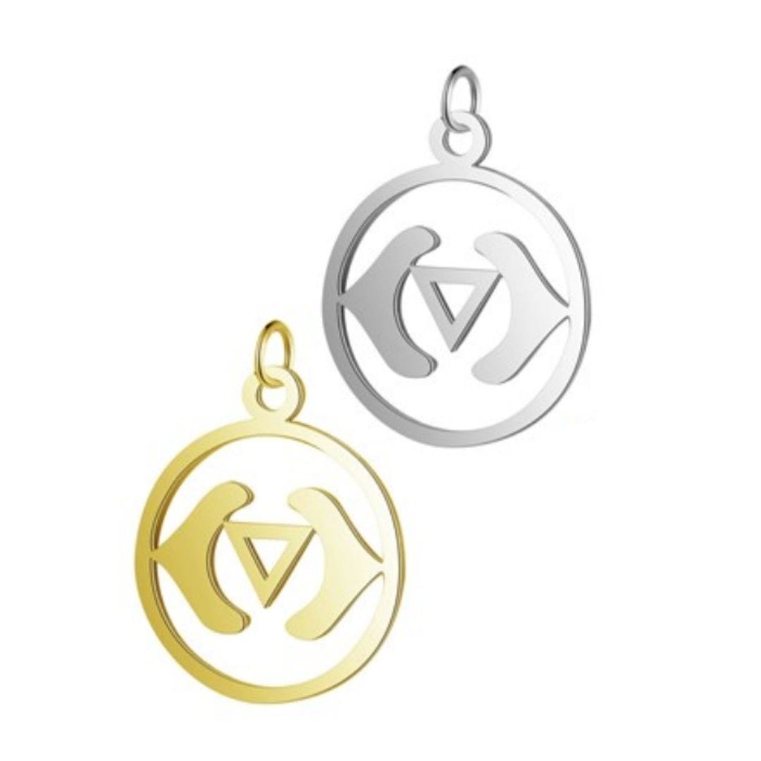 Pendentif chakra - 3eme œil / Or - Breloques et pendentifs