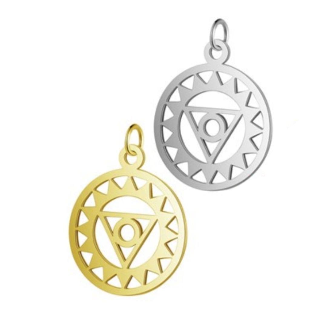 Pendentif chakra - Gorge / Or - Breloques et pendentifs