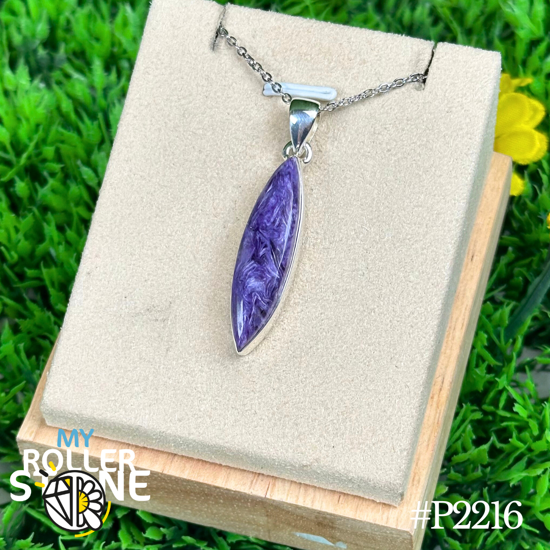Pendentif Charoite Argent #P2216