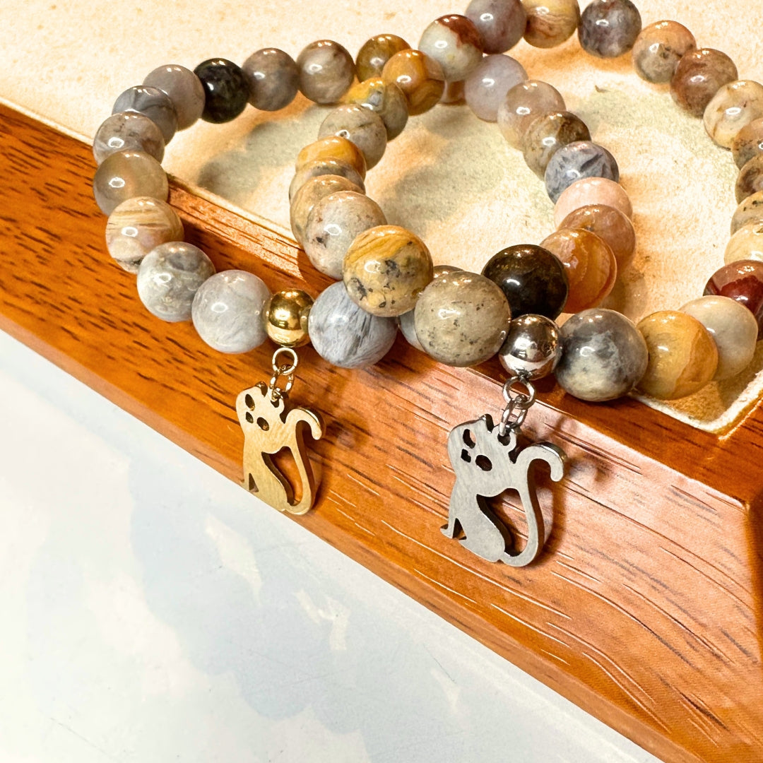 Pendentif Chat Acier Inoxydable