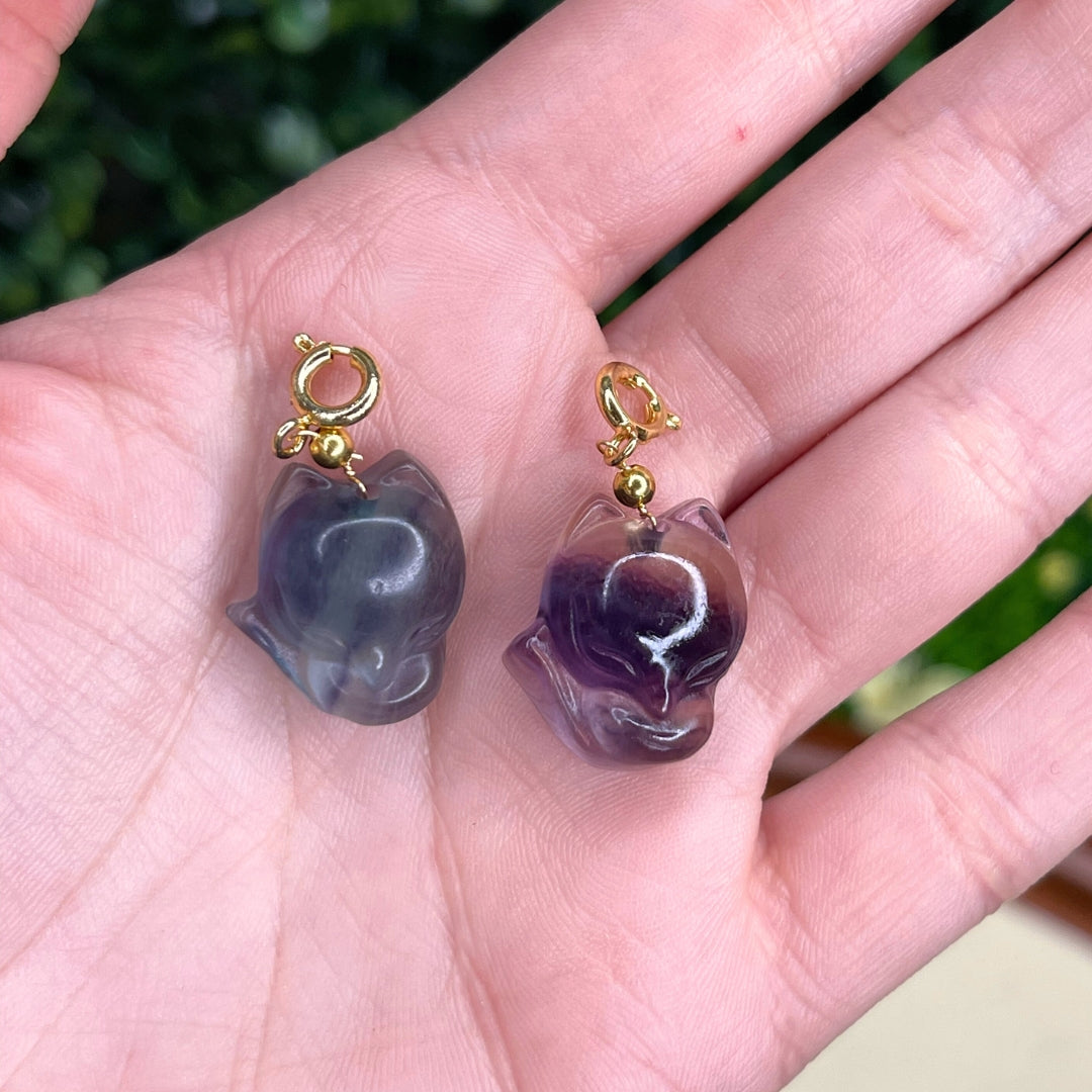 Pendentif Chat Fluorite 