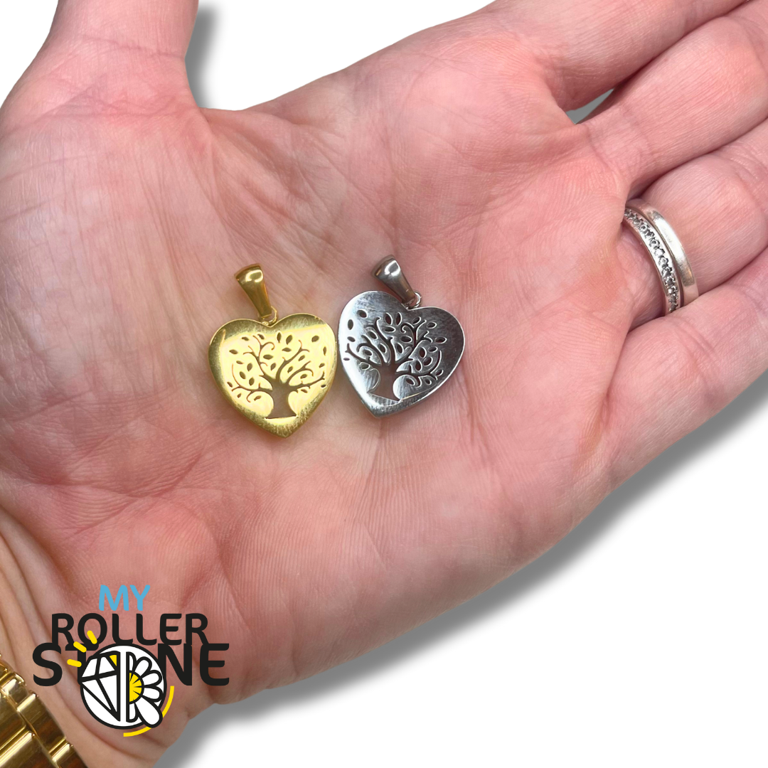 Pendentif coeur arbre de vie - Breloques et pendentifs