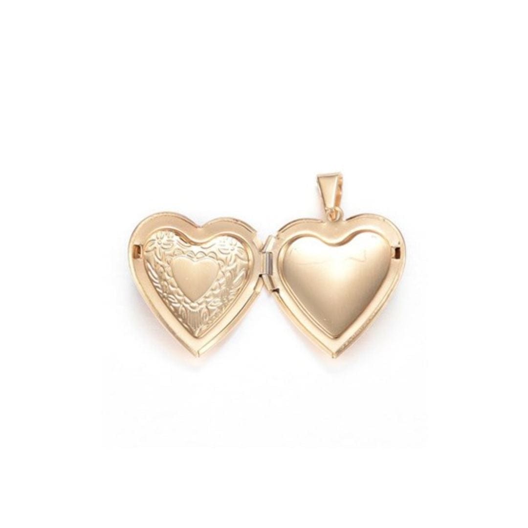 Pendentif coeur avec photo - Breloques et pendentifs
