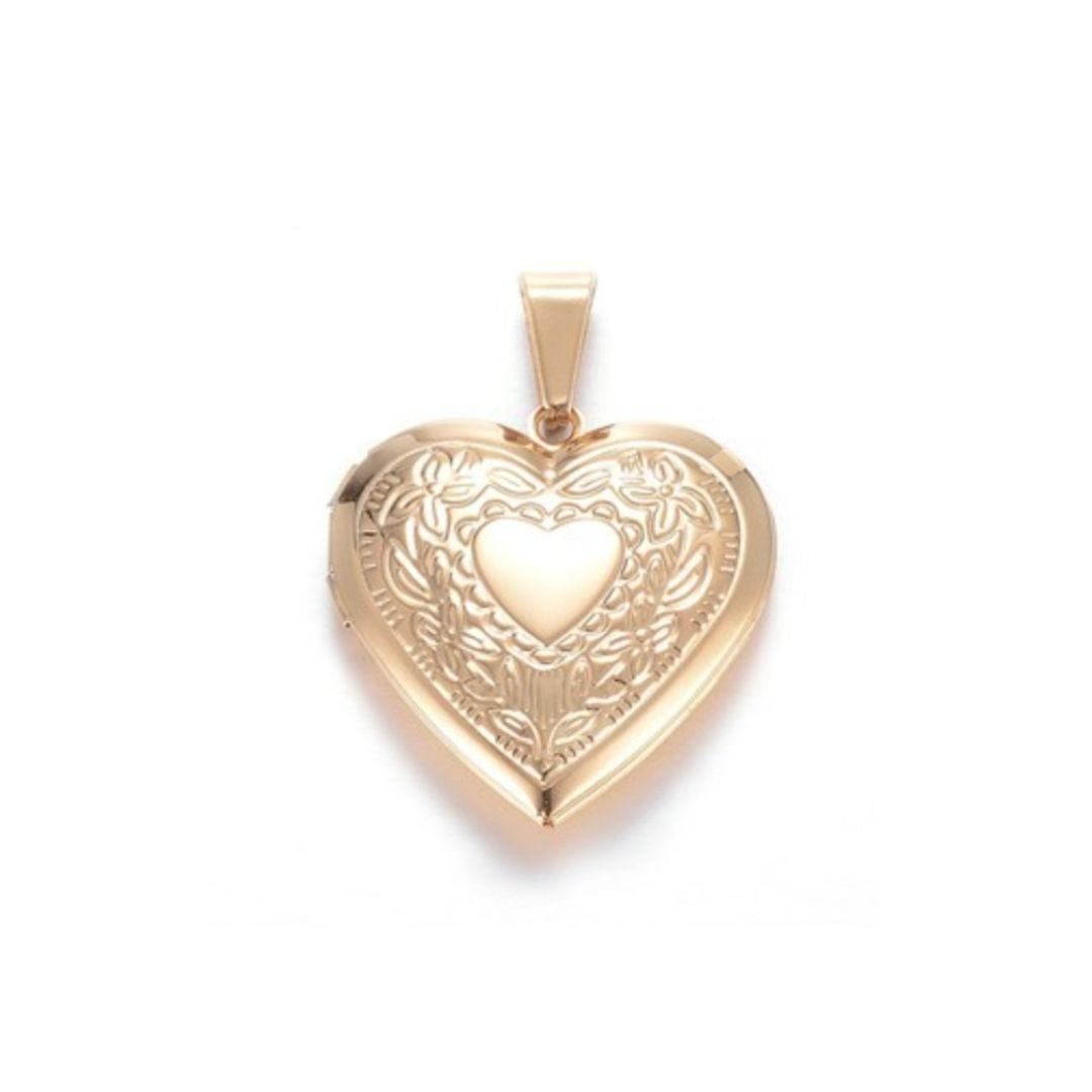 Pendentif coeur avec photo - Breloques et pendentifs