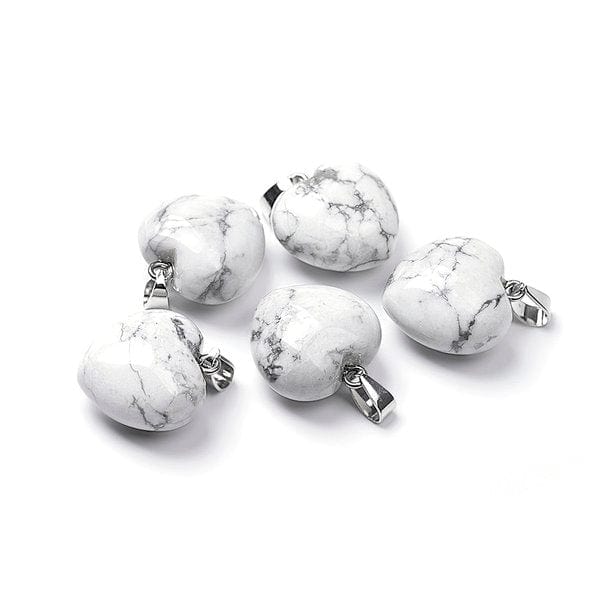 Pendentif Coeur Howlite