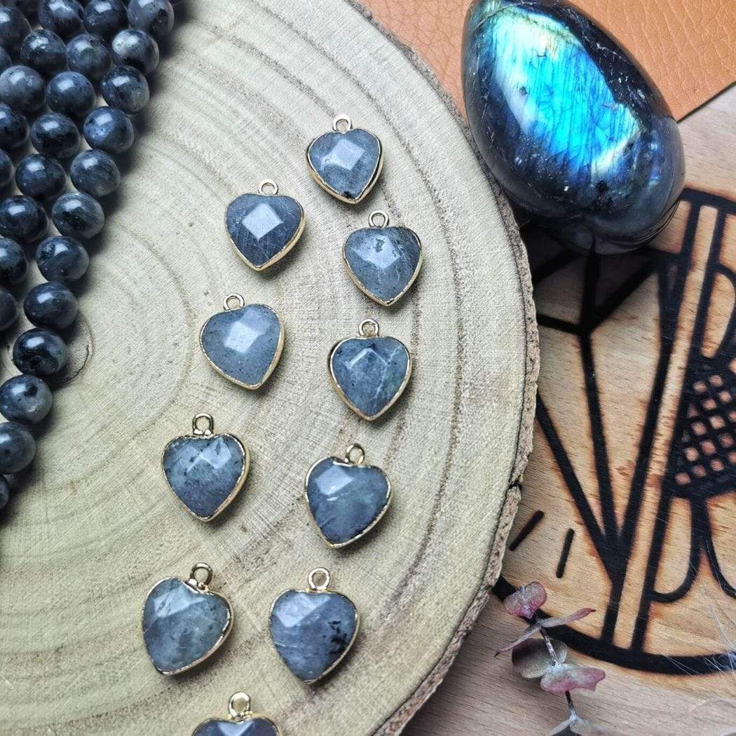 Pendentif coeur labradorite - Bracelets