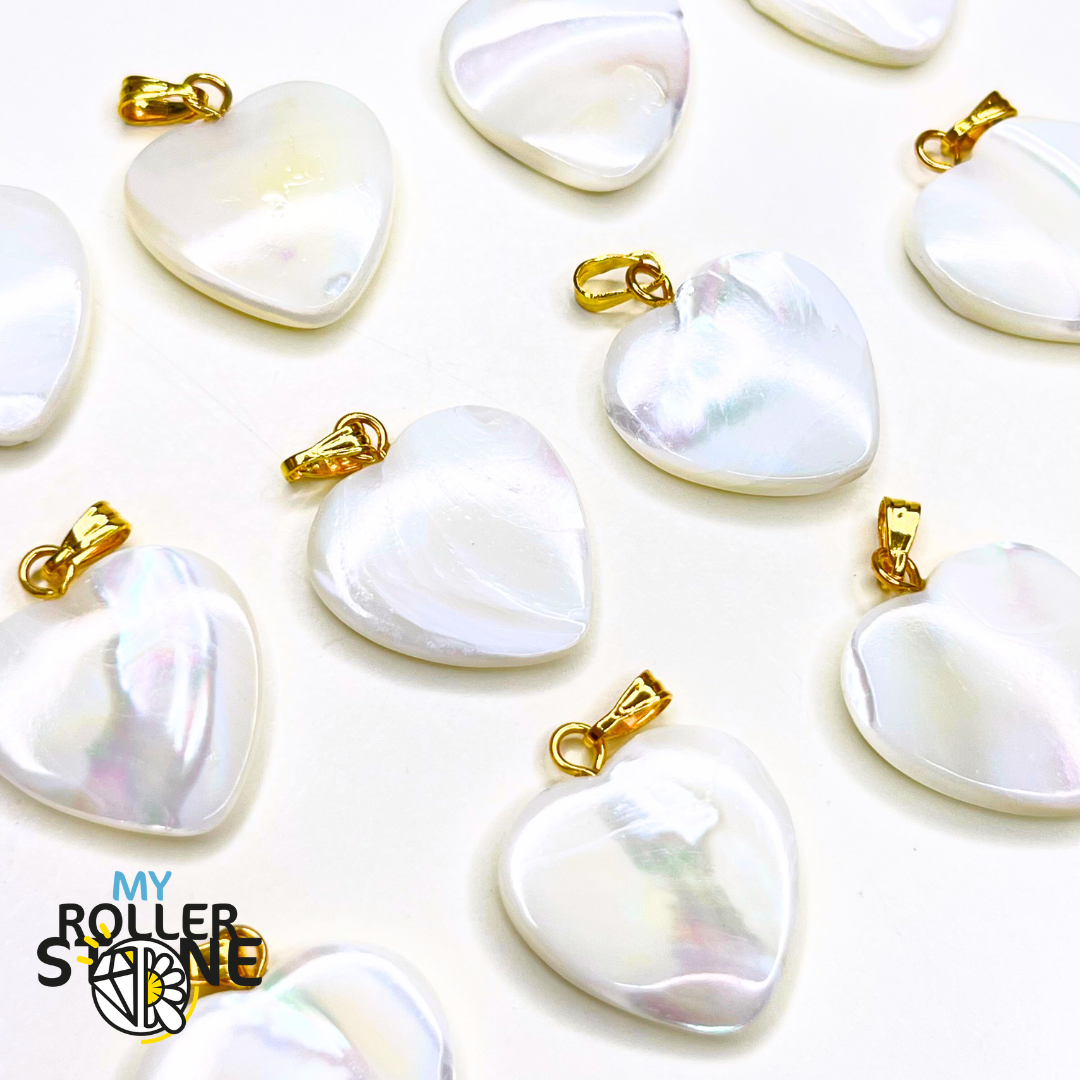 Pendentif Coeur Nacre - Perles