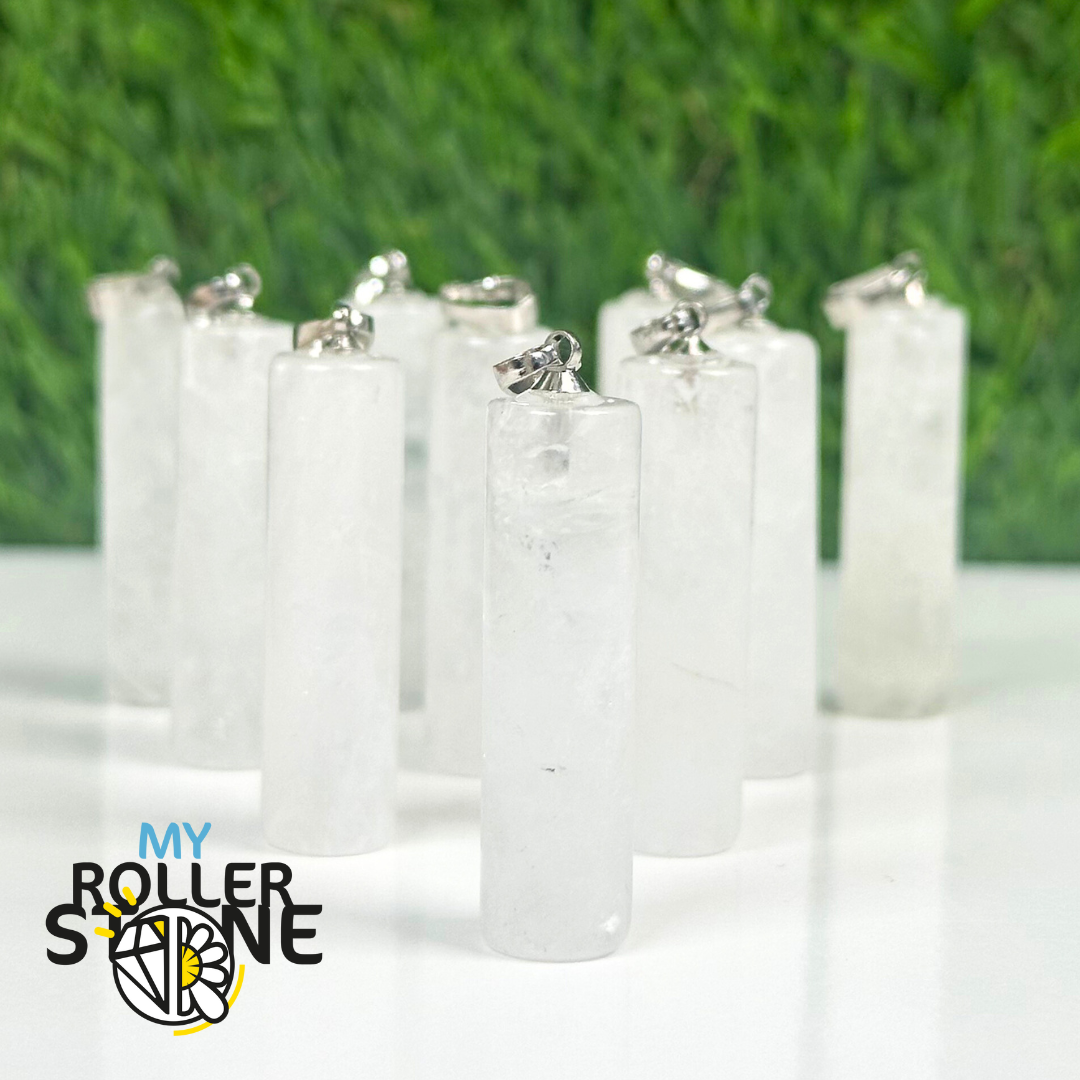 Pendentif colonne en Cristal de roche