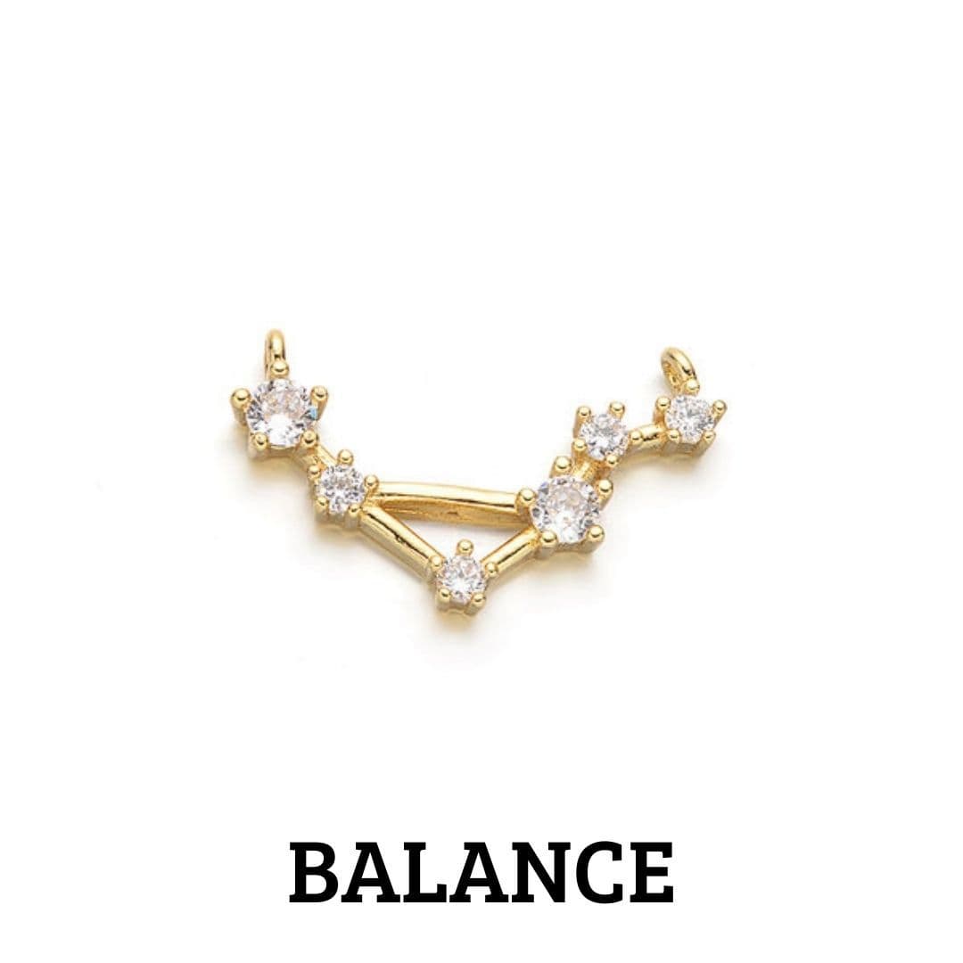 Pendentif Connecteur signe astrologique - Balance - Breloques et pendentifs