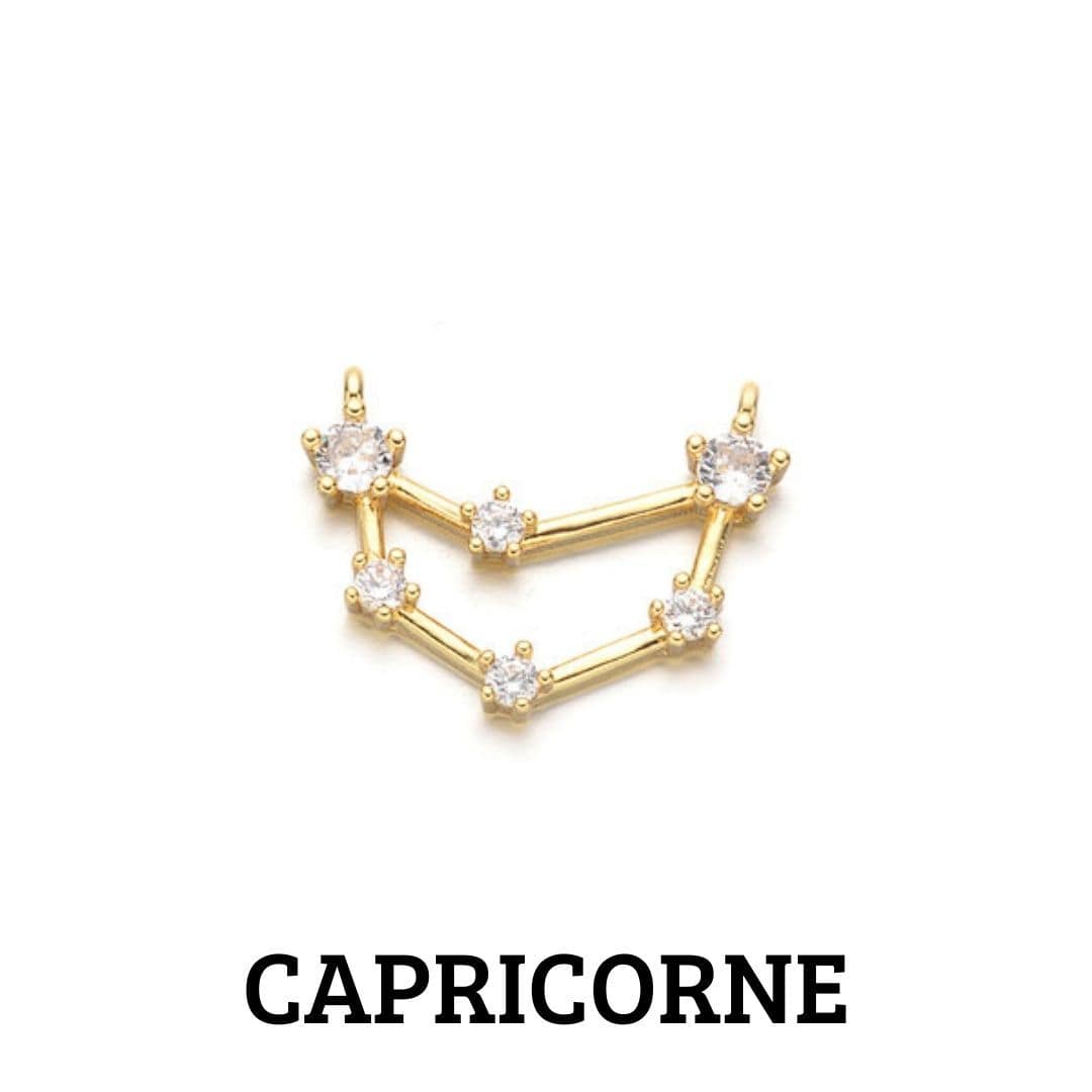 Pendentif Connecteur signe astrologique - Capricorne - Breloques et pendentifs