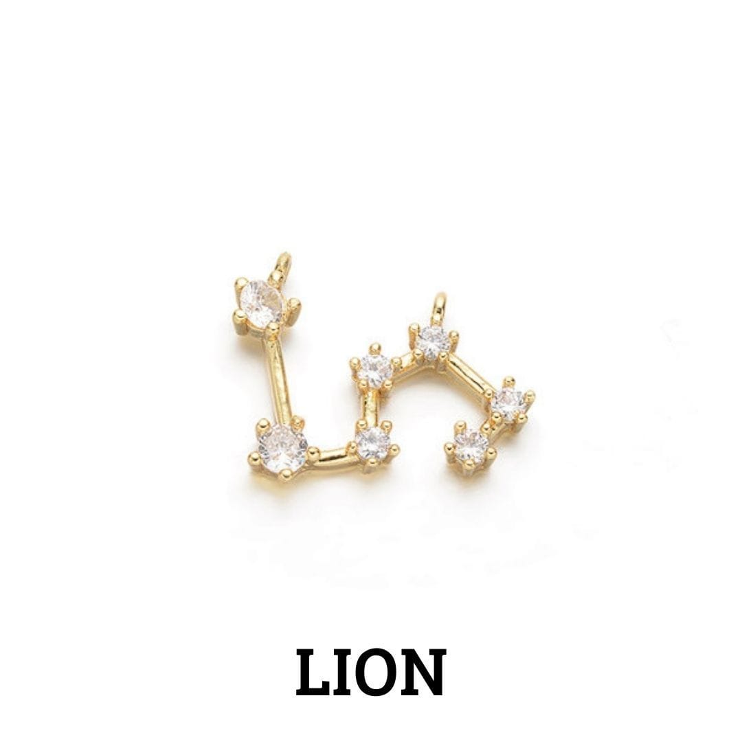 Pendentif Connecteur signe astrologique - Lion - Breloques et pendentifs