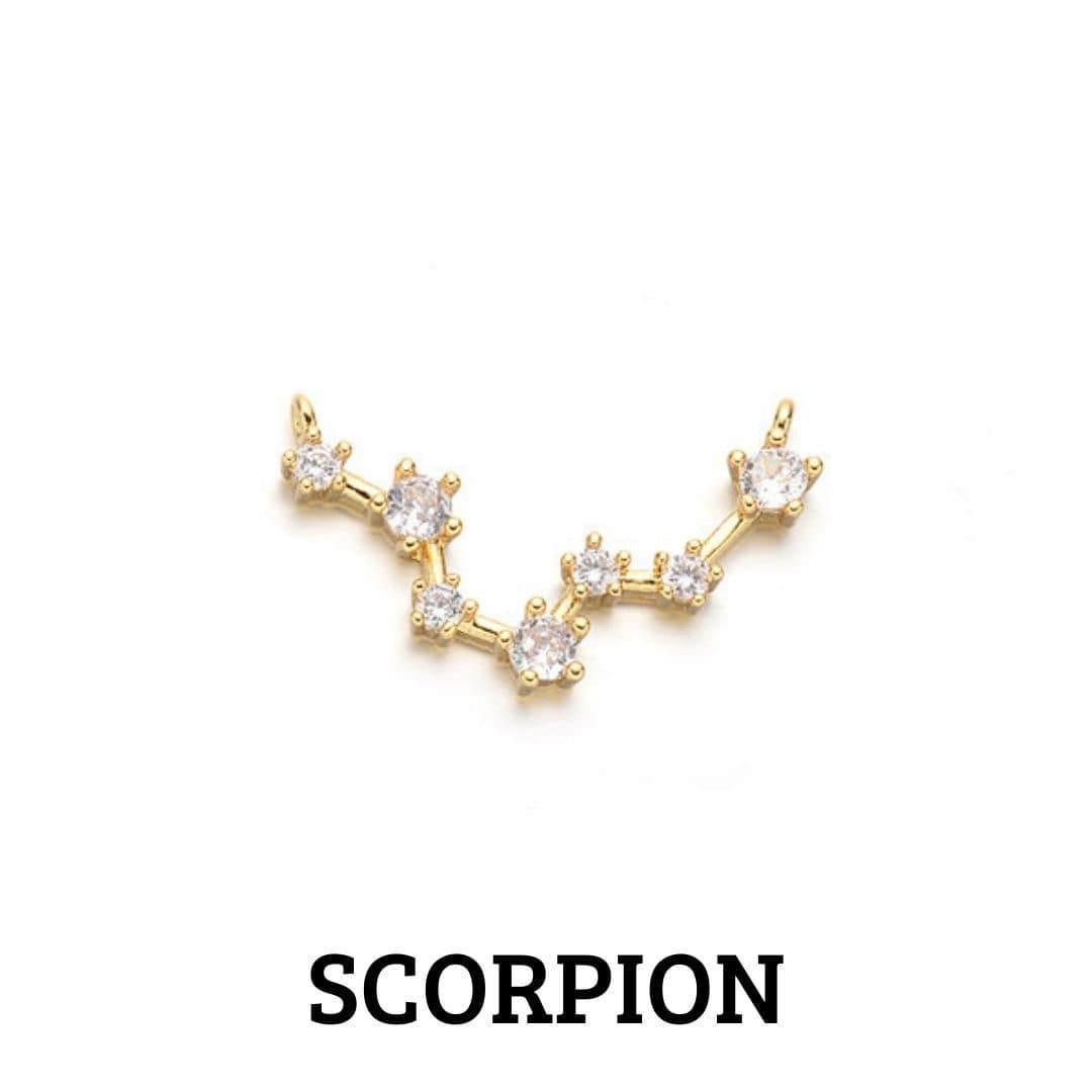 Pendentif Connecteur signe astrologique - Scorpion - Breloques et pendentifs