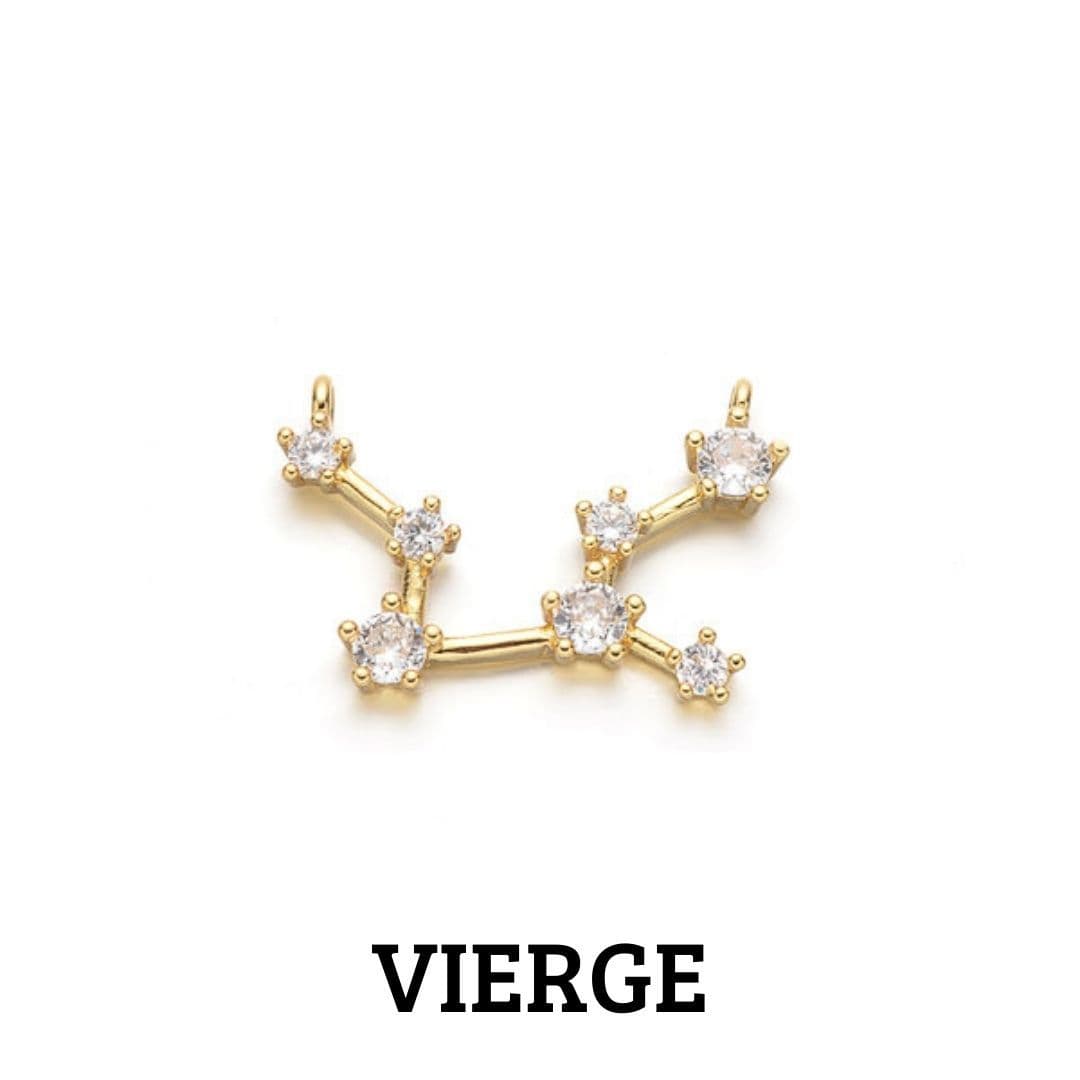 Pendentif Connecteur signe astrologique - Vierge - Breloques et pendentifs