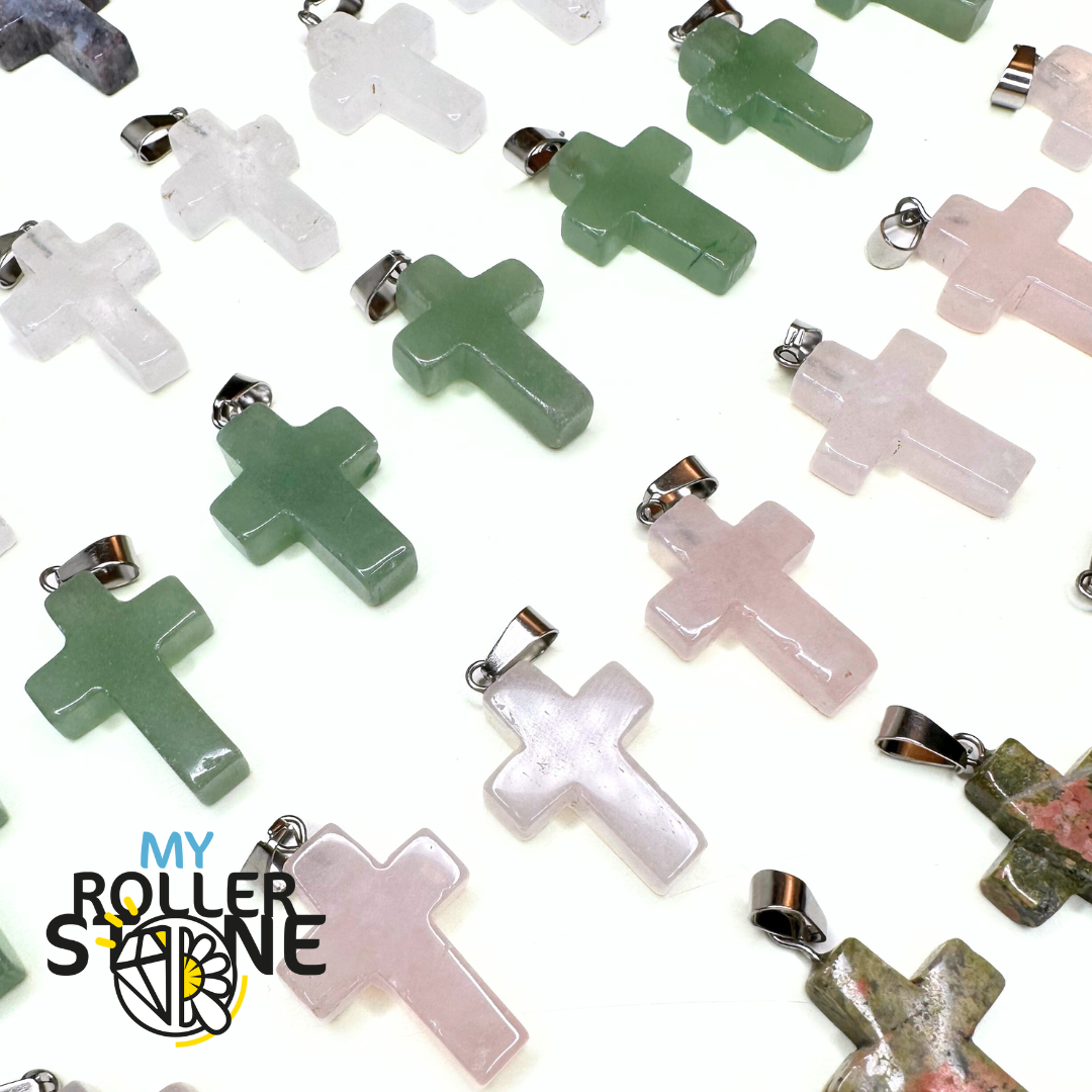 Pendentif Croix plat - Breloques et pendentifs