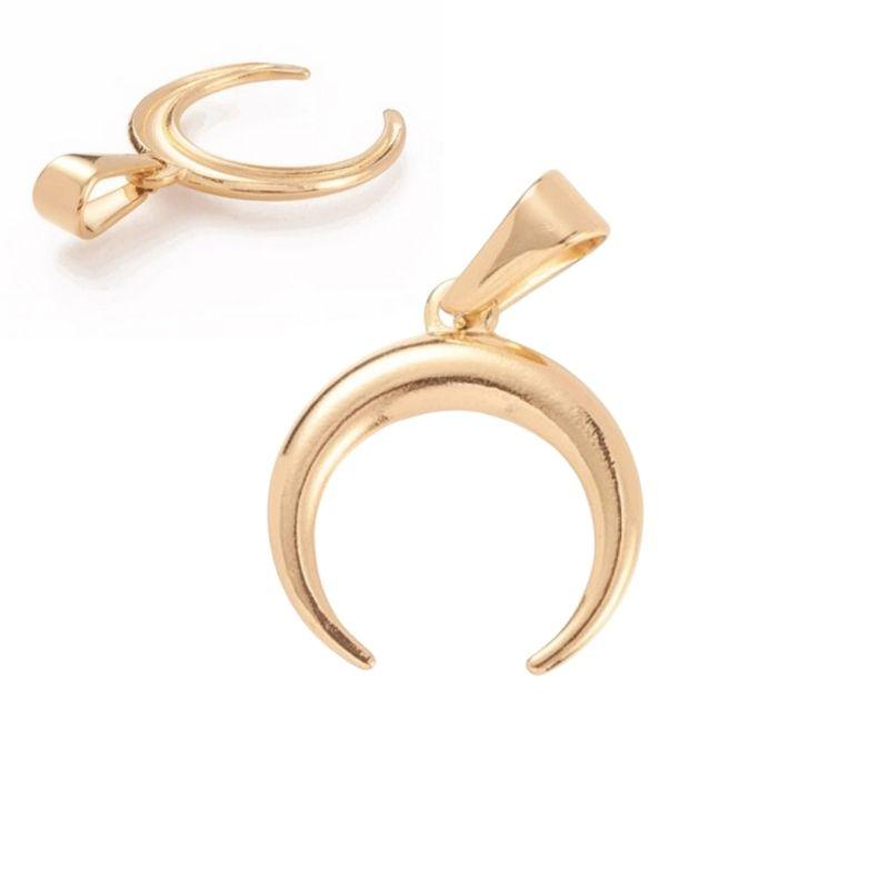 Pendentif demi lune - Breloques et pendentifs