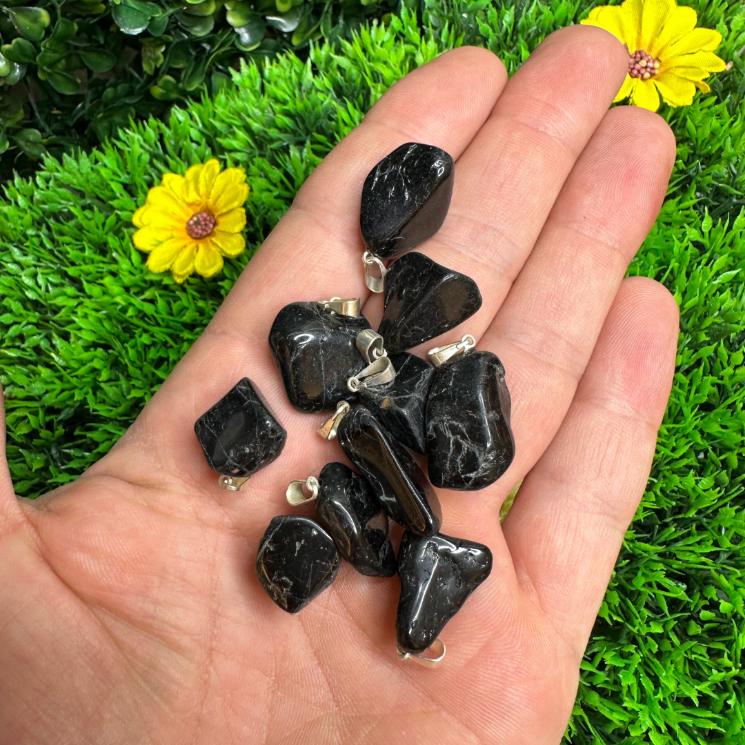 Pendentif en Tourmaline poli - Breloques et pendentifs