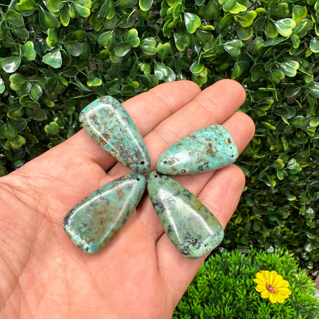 Pendentif en Turquoise Africaine - Perles