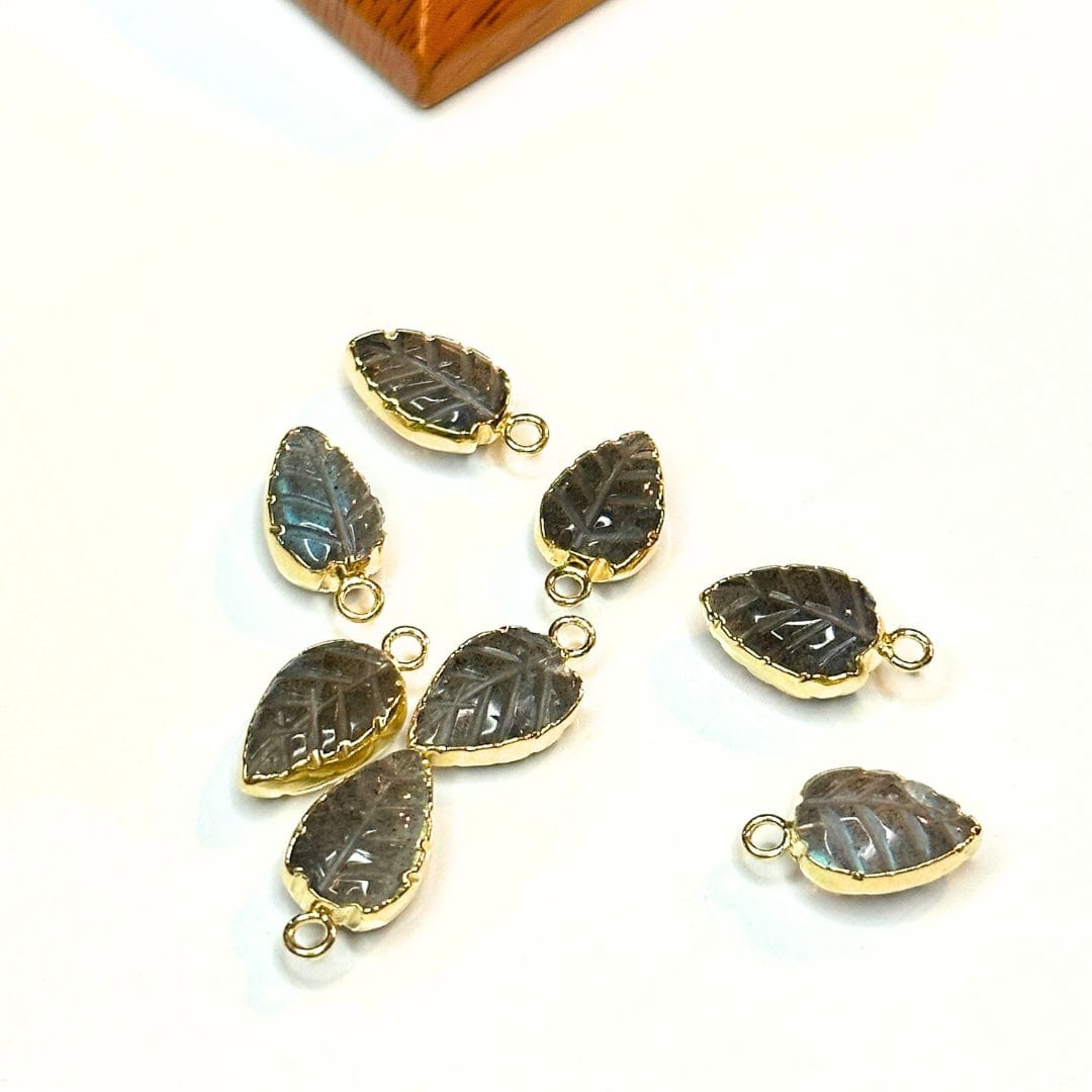 Pendentif Feuille Labradorite