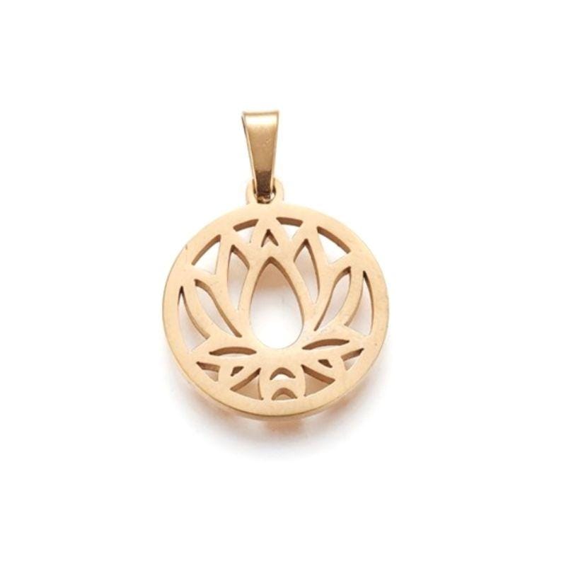 Pendentif fleur de Lotus - Breloques et pendentifs