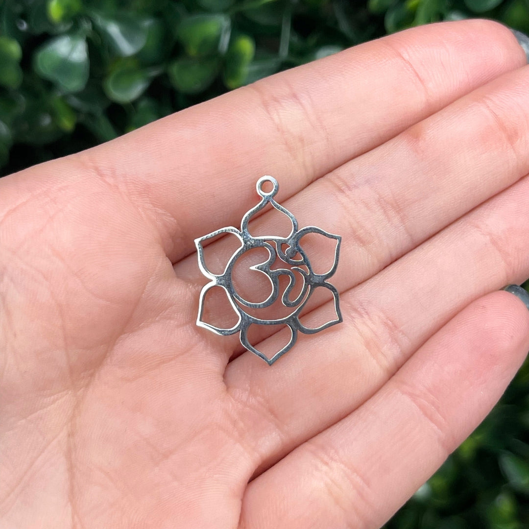 Pendentif Om Acier Inoxydable