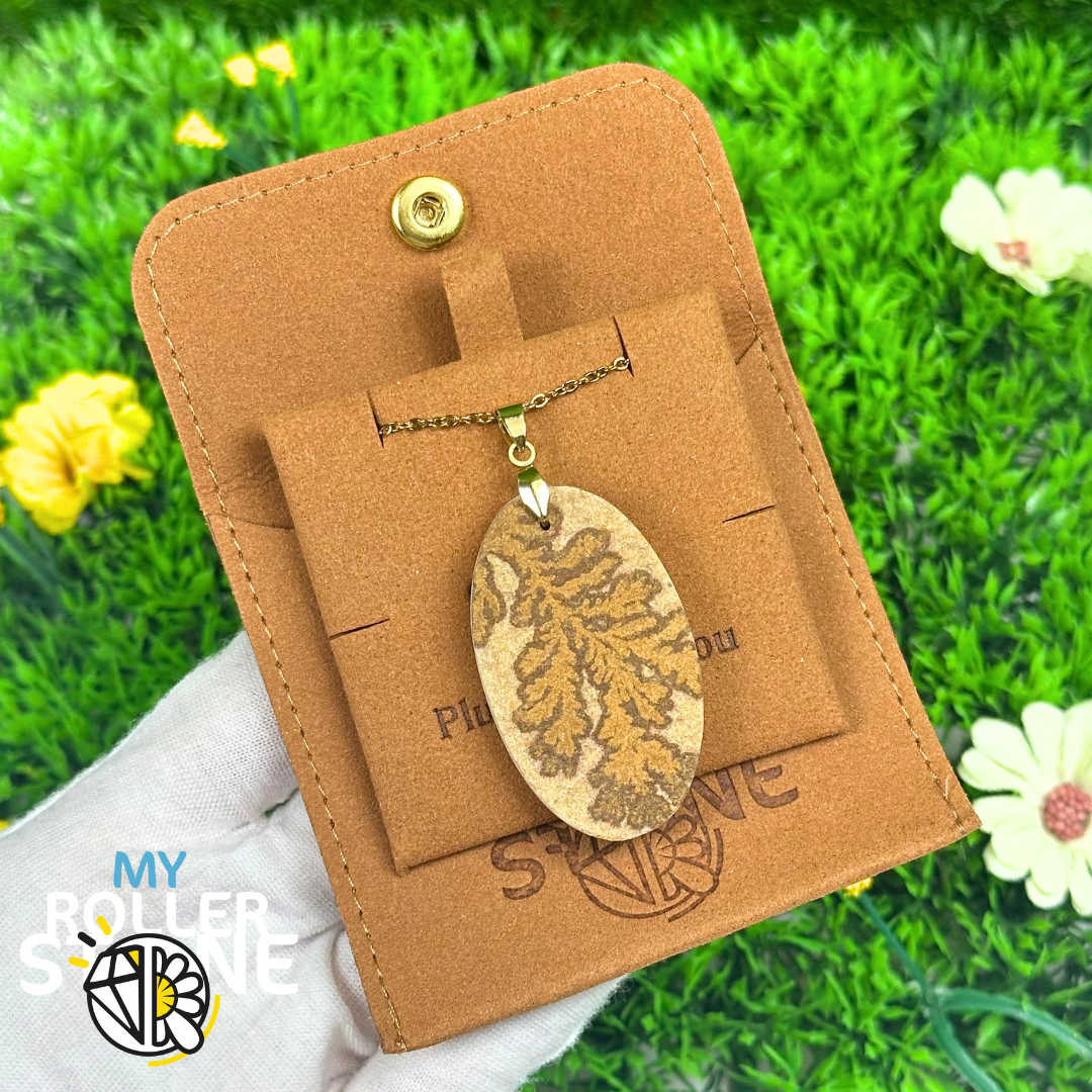 Pendentif Fossil dentritique 5A percé