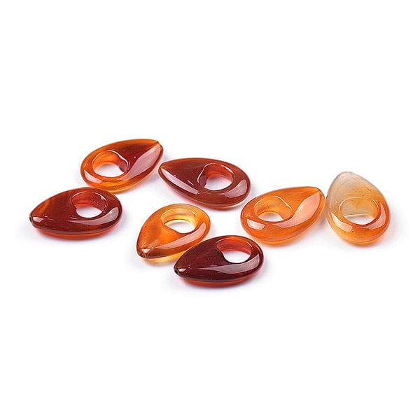 Pendentif goutte Cornaline - Perles