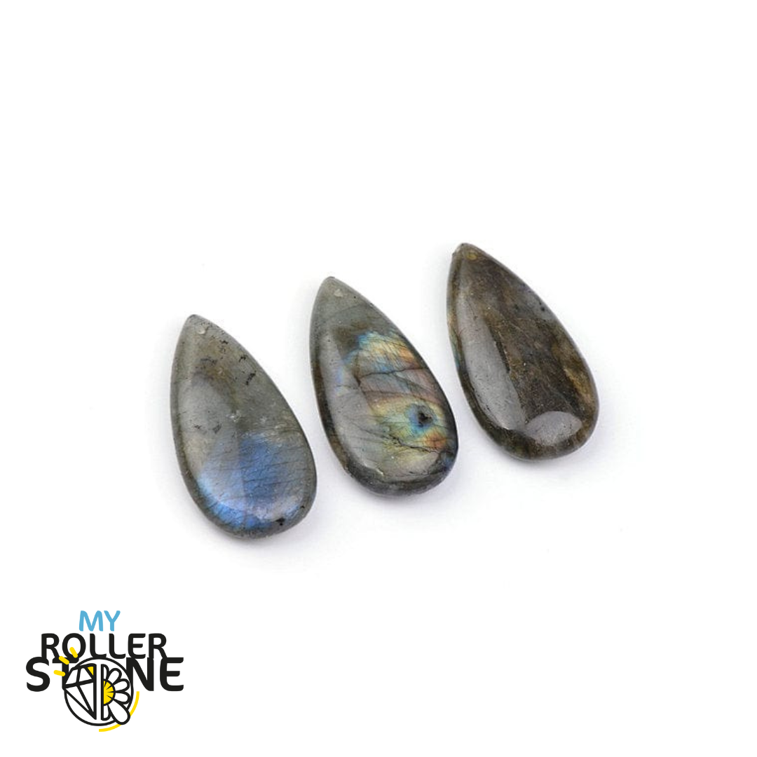 Pendentif Goutte (Labradorite Lapis Lazuli Oeil de Tigre Sodalite Bronzite) - Labradorite - Perles