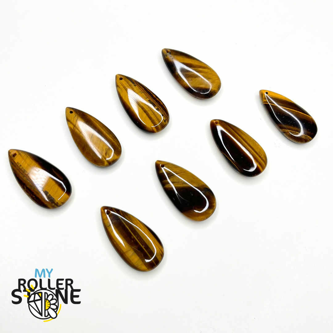 Pendentif Goutte (Labradorite Lapis Lazuli Oeil de Tigre Sodalite Bronzite) - Perles