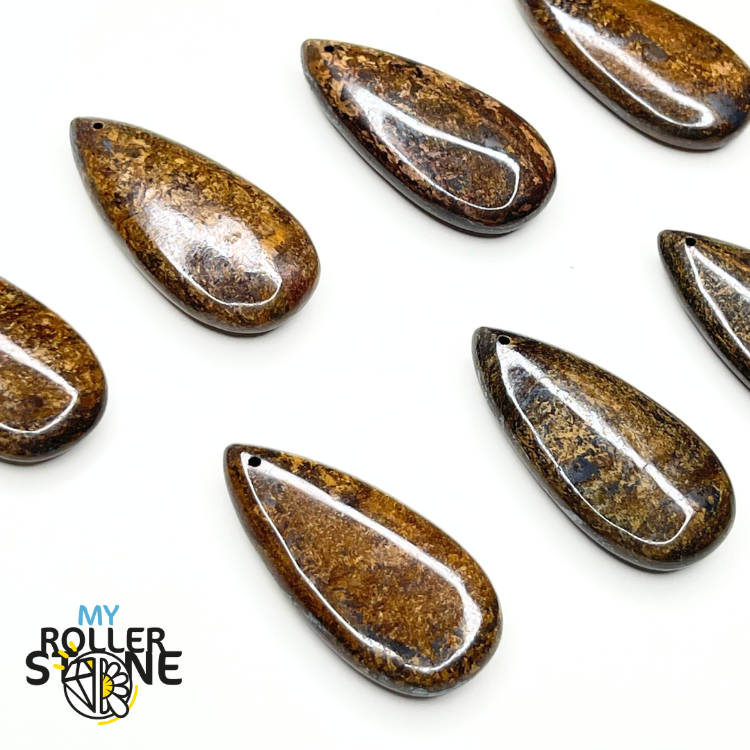 Pendentif Goutte (Labradorite Lapis Lazuli Oeil de Tigre Sodalite Bronzite) - Perles