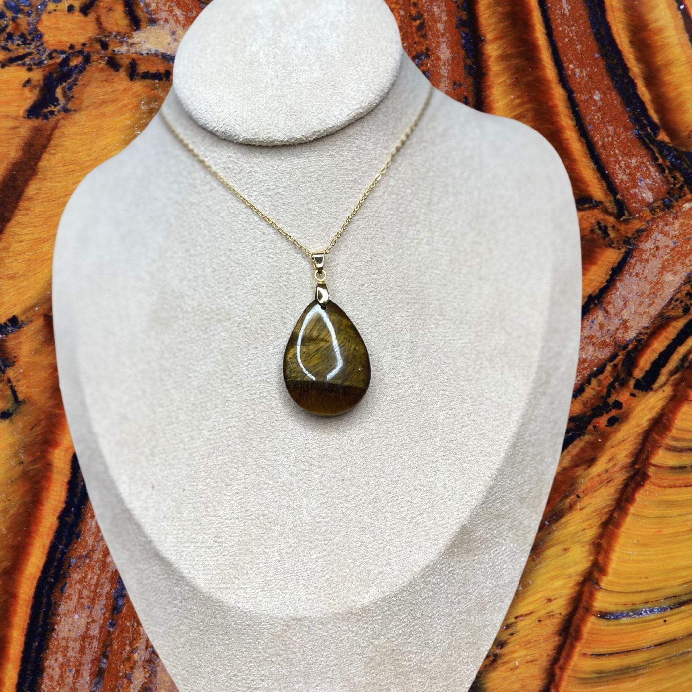 Pendentif goutte pierre (4 modèles) - Breloques et pendentifs