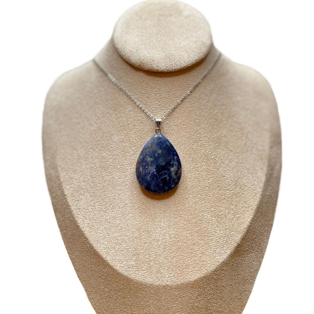 Pendentif goutte en Sodalite