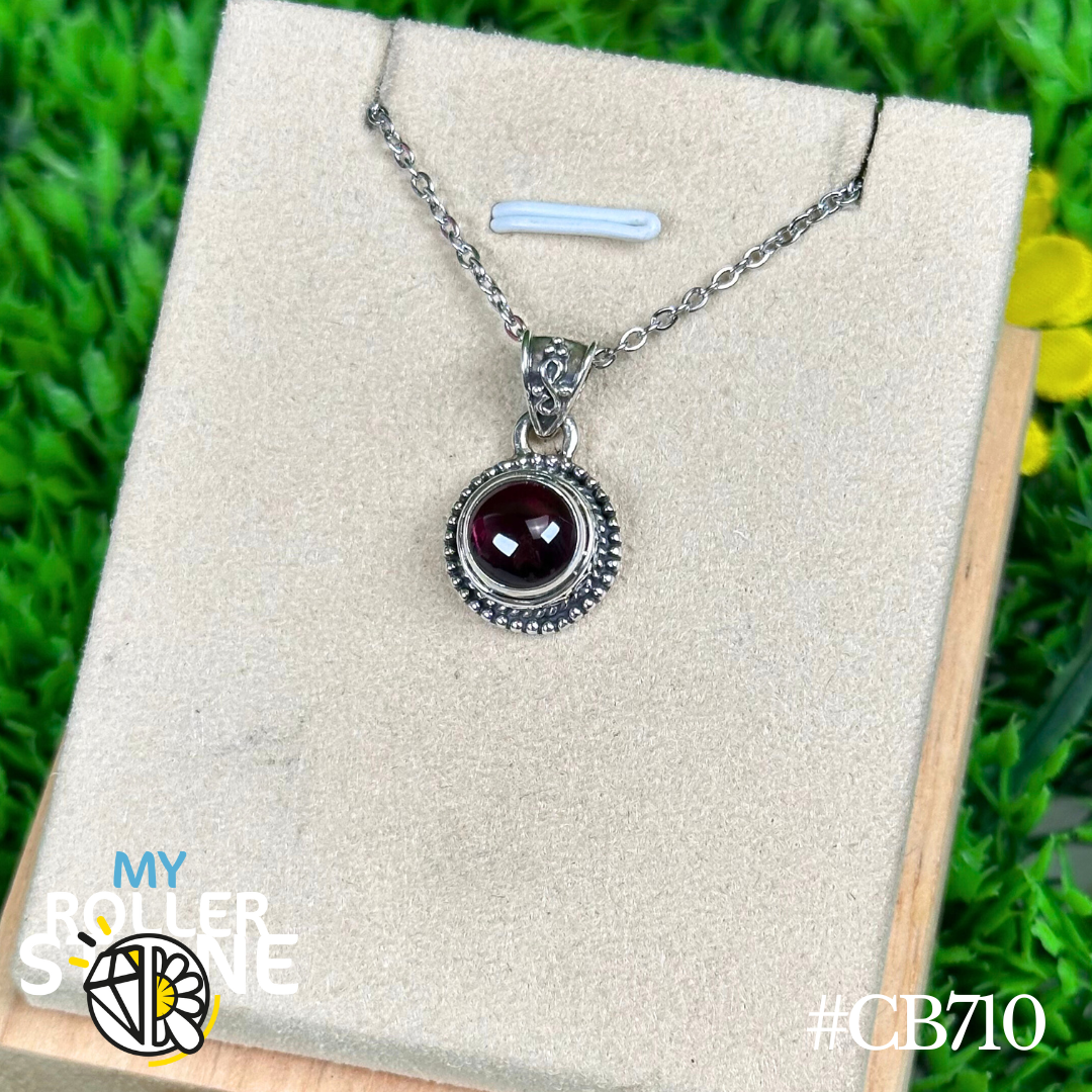 Pendentif Grenat Argent #CB710
