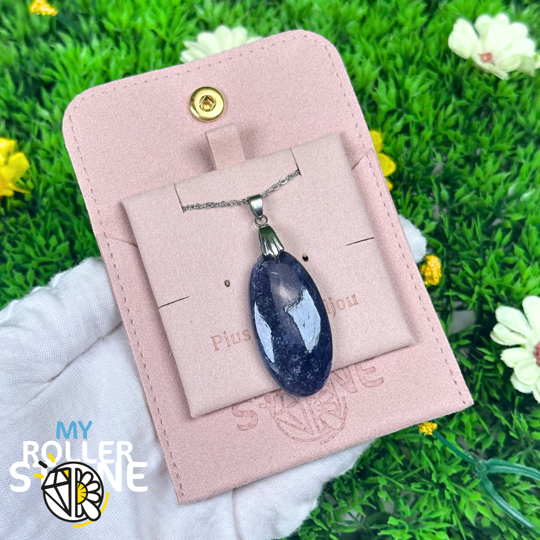 Pendentif Iolite Sunstone 5A