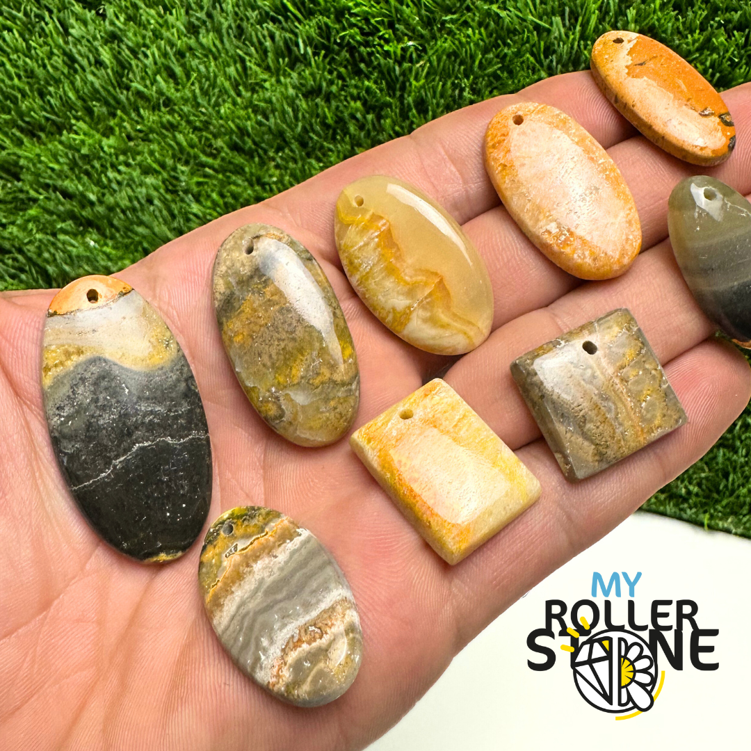 Pendentif Jaspe Bourdon percé