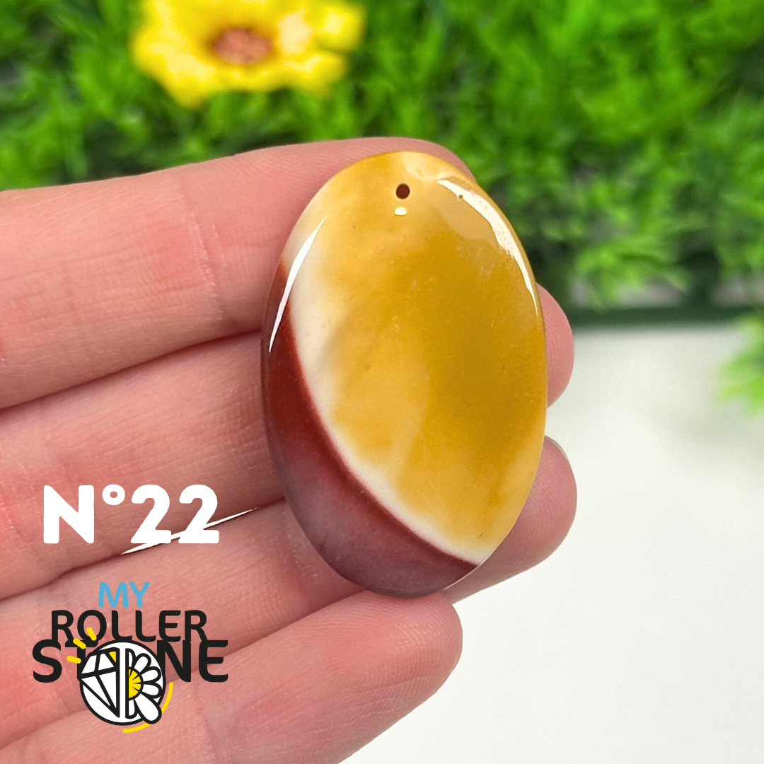 Pendentif Cabochon Mookaite Naturelle 23 Carats - Pierre Du Maroc - Neuf
