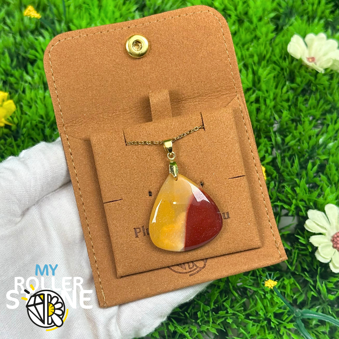 Pendentif Jaspe Mokaite percé 5A