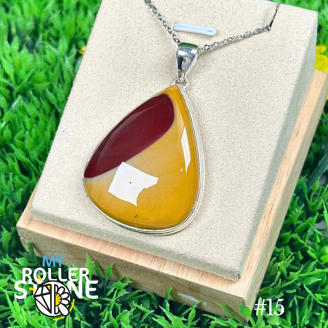 Pendentif Jaspe Mookaite #15