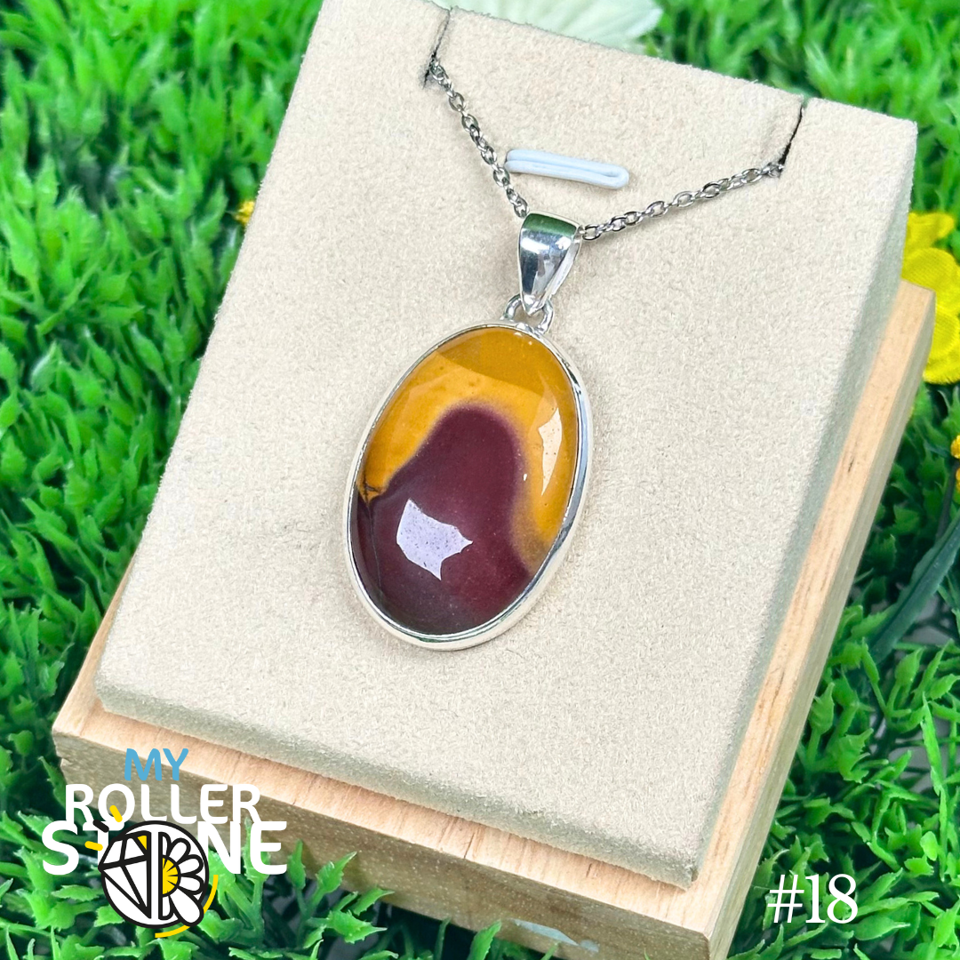 Pendentif Jaspe Mookaite #18