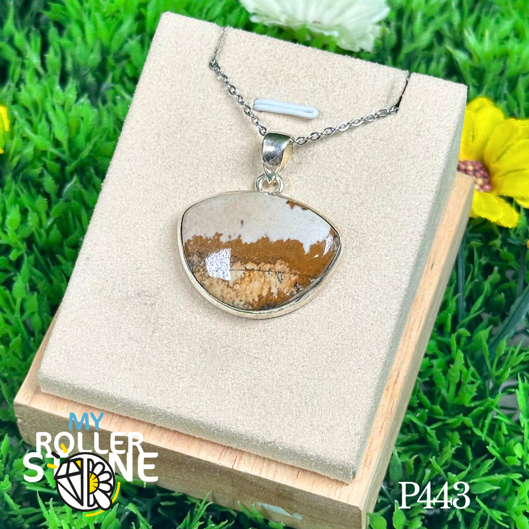 Pendentif Jaspe Paysage #P443