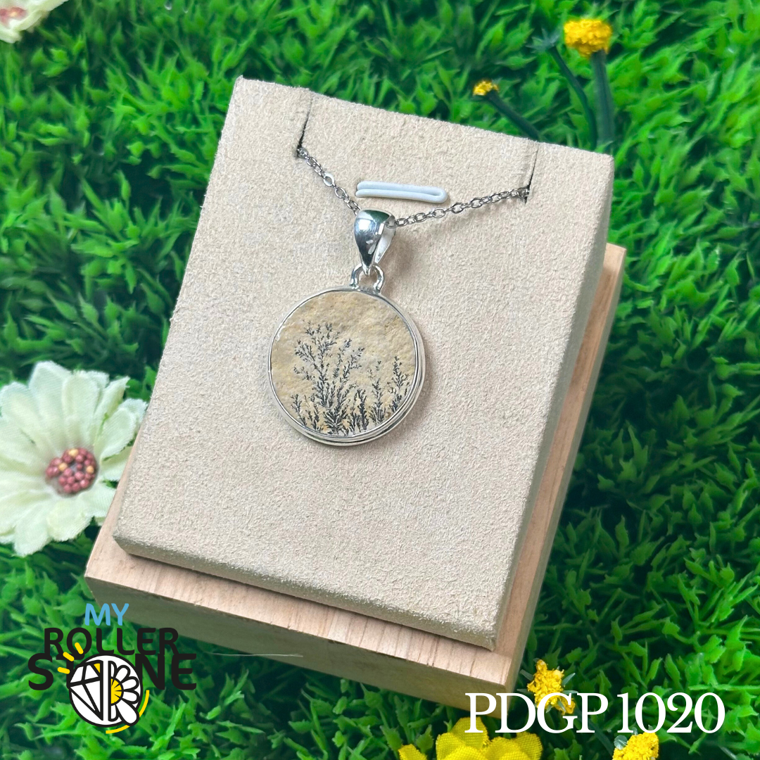 Pendentif Jaspe psilomélane dentrite #PDGP 1020
