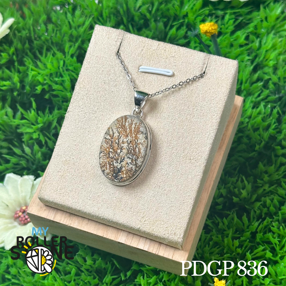 Pendentif Jaspe psilomélane dentrite #PDGP 836