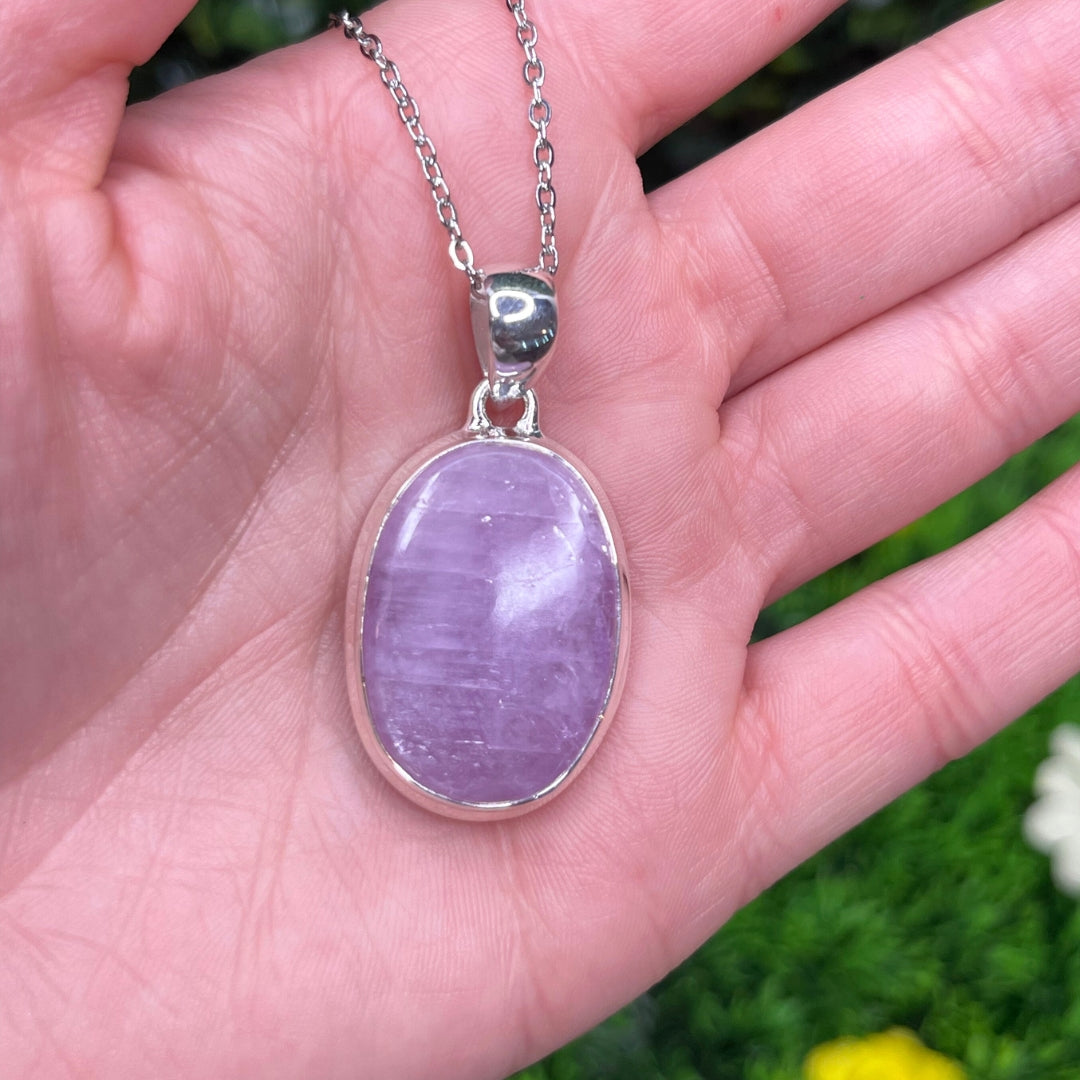 Pendentif Argent Kunzite #1