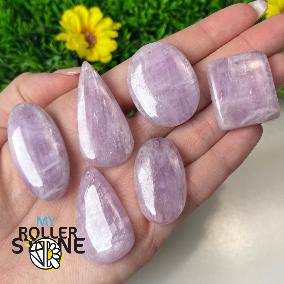 Pendentif Kunzite 5A percé